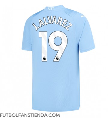Manchester City Julian Alvarez #19 Primera Equipación 2023-24 Manga Corta
